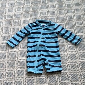 Child of Mine by Carter’s - Striped Swim Rashguard, size 3-6 months